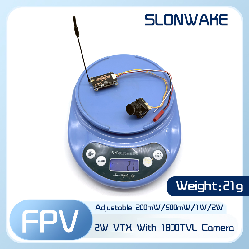 جهاز إرسال SLONWAKE 5.8G 56CH  - مراجعة Fpv Drone Receiver وسعره