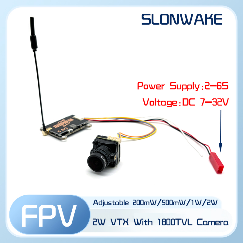 جهاز إرسال SLONWAKE 5.8G 56CH  - مراجعة Fpv Drone Receiver وسعره