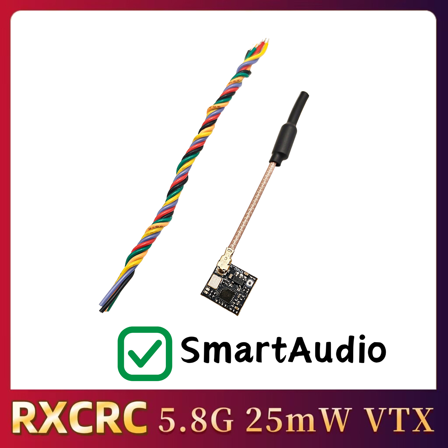 وحدة إرسال فيديو تناظرية RXCRC - مراجعة Fpv Drone Receiver وسعره